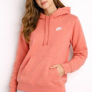 Nike Coral Hoodie Sweatshirt | Classic Swoosh | Cozy Pullover | Size XS